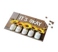 Toddlers Toys Flower Jars With Inspirational Quotes Picture Puzzle Jigsaw Puzzles 500 Pieces(300PCS)