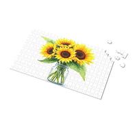 Toddlers Toys Sunshine In A Glass: A Bouquet Of Yellow Daisies Picture Puzzle 1000 Piece Puzzles Easter Gifts For Adults(300PCS)