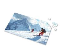 Toddlers Toys Two Skiers Ascend A Snowy Mountain Peak Picture Puzzle Puzzles For Adults 500 Pieces 750 Piece Puzzles Fo(1000PCS)