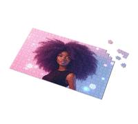 Toddlers Toys Vibrant Afro Hairstyle In Neon Lights Picture Puzzle 1000 Piece Puzzles Easter Gifts For Adults(1000PCS)
