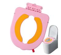 Toddller Folding Toilet seat- Baby Potty Pad, Waterproof Travel Cushion | Portable Training seatwith Handles, Indoor Outdoor Use for Home, Daycare, Picnics, Airplanes, Road Trip Rest Stops, Camping