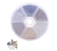 Toddmomy 1 Box Fly Tying Materials: 2mm Beads For Fly Fishing Lures And Tying Materials -With A Storage Box For Saltwater And Freshwater Fishing
