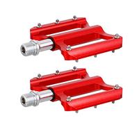 Toddmomy 1 Pair Aluminium Alloy Bike Pedals Durable Flat Platform Spindle Pedals for Road Mountain Cycling Easy to Install Non Slip Design for Enhanced Safety and Comfort