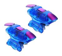 Toddmomy 1 Pair Mobile Game Controller Trigger Phone Game Trigger Plastic Sturdy Gaming Accessory Improves Gaming Experience Does Not Affect Side Buttons Blue 2.16x2.16x1.18in