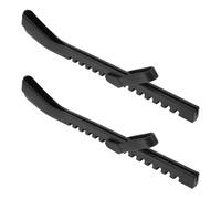 Toddmomy 1 Pair Rubber Guards Ice Skate Hard Guards Black Lightweight Protective Boot Cover Convenient Portability Quick Application for Adults Training and Walking off The Rink