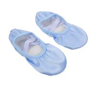 Toddmomy 1 Pair Satin Ballet Practice Shoes Soft Sole Dance Slippers for Enhanced Movement Precision for Classes and Performances Luxurious Comfort and Style Sky Blue