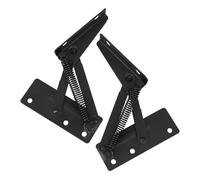 Toddmomy 1 Pair Spring Hinge 85-Degree Vertical Folding Cabinet Door Hinge with Spring Support for Sofa and Cupboard Lift-up Doors, Drop Leaf Corner Cabinet Hardware