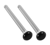 Toddmomy 1 Pair Stainless Steel Quick Release Axle for Travel Wheelchair, Tool Free Installation, Sturdy Sport Wheelchair Replacement Part Suitable for Repairing and Training