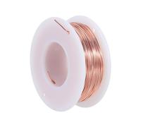 Toddmomy 1 Roll Copper Wire for Jewelry Making - 0.6mm 131 Feet Soft Solid Pure Copper for Electroculture Gardening Beading Projects DIY Floral Art Projects