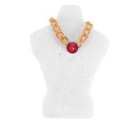 Toddmomy 1 Set 1:12 Scale Dollhouse Necklace Mannequin Display Racks with Pendants Miniature Jewelry Holder Stand for Dollhouse Micro Jewelry Accessories