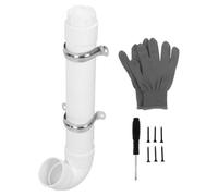 Toddmomy 1 Set Automatic Pvc Chicken Feeder - Pvc Pipe Hanging Chicken Feeder, No Waste, Poultry Gravity Feed Port for Poultry Long Feeding