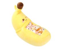 Toddmomy 1 Set Banana Plush Pillow Cute Stuffed Mini Dolls for Room Decor Soft Kawaii Banana for for Birthdays and Parties Decorative and Practical Home Accent