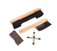 Toddmomy 1 Set Billiard Table Cleaning Kit with Brushes Towel Metal Rack for Pool Table Maintenance Billiard Clean Accessories Dust Removal Tools
