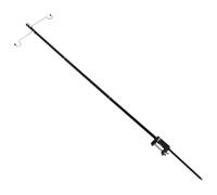 Toddmomy 1 Set Camping Light Pole: Folding Lamp Pole With Hook - Aluminum Alloy Lantern Hanger For Outdoor Tent Light - Features G Clamp Fits 3cm Or Less Desk
