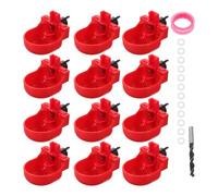 Toddmomy 1 Set Chicken Waterer Cups - Automatic Poultry Water Cups for Farm - Plastic Bird Drinker Feeder Bowl for Chicken Duck Rabbit Geese