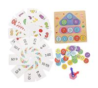 Toddmomy 1 Set Clock Learning Digital Teaching Tool for Early Education Engaging Recognition and Shape Sorting Activity for Preschoolers
