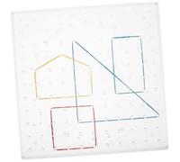 Toddmomy 1 Set Educational Geoboard for Double Sided Peg Board with Rubber Bands Math Learning Aid for Elementary Students Engaging Geoboard Activities for Boys