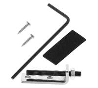 Toddmomy 1 Set Electric Guitar Bridge Saddle Piano Repair Parts Bridge Tailpiece Center Fixed Bridge Guitar Tremolo Tailpiece Classical Guitar Bridge Simulation Bridge Black Metal