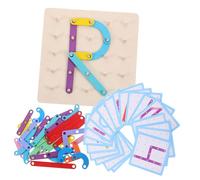 Toddmomy 1 Set Geoboard Educational Graphic Learning for Early Education Safe Material Compact Design for Parent Interaction for Cognitive Development Activities