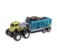 Toddmomy 1 Set Inertial Car with Animal Trailer Truck for Educational Vehicle Plaything to Explore Inertia and Friction