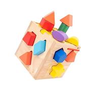 Toddmomy 1 Set Intelligence Box Shape Matching Educational Plaything for Natural Activity Cube Enhances Cognitive Skills Hand Eye Coordination Safe for Preschoolers