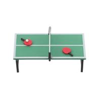 Toddmomy 1 Set Mini House Table Tennis Model Dollhouse Miniature Sports Equipment with Table Tennis Racket Set Mini Sports Dollhouse Decoration