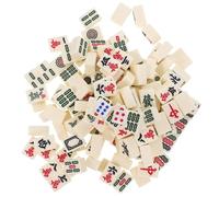Toddmomy 1 Set Portable Mini Mahjong Set Lightweight Travel Game for Family Gatherings Complete Accessories for Fun Play for Friends and Colleagues Design for Joyful Experience