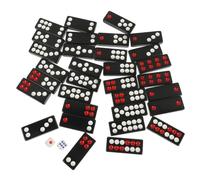 Toddmomy 1 Set Portable Paigow Tiles Kit Traditional Chinese Board Game for Family and Friends Enjoyable Poker Experience for Parties Travel and Outdoor Fun of Black Tiles