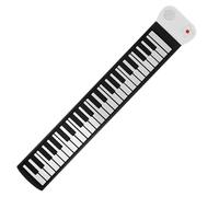 Toddmomy 1 Set Portable Piano Keyboard 49 Keys, Foldable Hand Roll Up Keyboard, Small Electronic Musical Instrument Roll Out Piano for Travel, and Practice Sessions