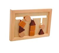 Toddmomy 1 Set Shape Sorting Puzzle Educational Geometry for Natural Bright Colors Smooth Edges Develop Creativity Logical Thinking for Preschoolers