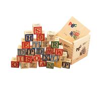 Toddmomy 1 Set Solid Wooden Number and English Letters Educational Building Blocks for Fun Early Learning Balance Game Enhance Coordination and Creativity