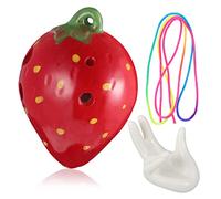 Toddmomy 1 Set Strawberry Ocarina Musical Instrument for Lanyard and Teaching Score for Beginners to Enhance Music Skills and Intellectual Development