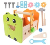 Toddmomy 1 Set Tool Set Educational Pretend Play for Includes Hammer Screwdriver Wrench and More Promotes Cognitive and Hands Skills Design for Engaging Learning