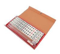 Toddmomy 1 Set Travel Mini Mahjong Set Portable Mahjong Tile Game with Tiles Lightweight Design for Parties and Family Fun