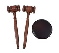 Toddmomy 1 Set Wooden Auction Gavel with Base Practical Judge Hammer for Auctions Courtrooms and Performances Sound Design for Lawyers and Auctioneers