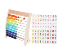 Toddmomy 1 set Wooden Calculation Abacus Early Educational Arithmetic for Brain Developing Math Learning Tool for Boys and Safe and Engaging Design for Addition Subtraction