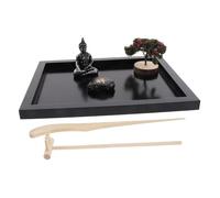Toddmomy 1 Set Zen Garden Sandbox with Buddha Decoration Tranquil Desk Adornment for Home Office Creative Meditation Craft for Relaxation and Decorative for Serene Spaces