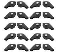 Toddmomy 10 Pairs Black Athletic Shoe Chafe Pads for Sports Shoes and Shoelace Eyelets, Soft Plastic and Metal Sneaker Collar Anti-abrasion Pads with Chafe Protection for Athletes