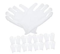 Toddmomy 10 Pairs White Cotton Work Gloves Protective Labor Handwear for Jewelry Stores One Fits Comfortable Breathable Reusable