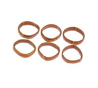 Toddmomy 10 Pcs Genuine Leather Watch Strap Loops Rings Keepers Brown Anti-skid Elastic Replacement Accessories for Men Watch Bands