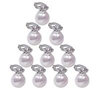 Toddmomy 10 Pcs Mini Pearl Hair Clips for Brides and Plastic Hair Accessories Charming and Elegant Design for Wedding or Everyday