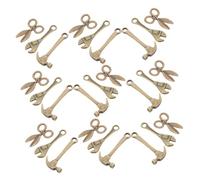 Toddmomy 10 Sets Miniature Alloy Hand Tools for Dollhouse Decorations Compact Mini Wrench Hammer Scissors Crafting Accessories Realistic Construction Site Repair Kit for DIY Hobbyists