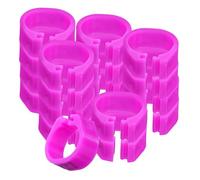 Toddmomy 100 Pcs Poultry Marking Rings Numbered Plastic Pigeon Marker Bands with 8mm Inner Diameter Numbering Versatile Use for Aviary and Farm