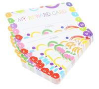Toddmomy 100 Sheets Paper Punch Cards for Students and Teachers Convenient Lightweight Teaching Reward Cards for Education and Kindergartens Motivational for Classroom Use