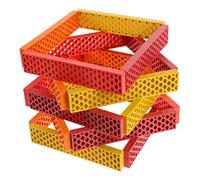 Toddmomy 100pcs Building Blocks Educational Plastic Blocks for Boys and Girls Fun Early Learning Geometry Shapes Fine Motor Skills Development Stacking Toys