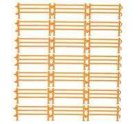 Toddmomy 100pcs Fence Accessories Playset Realistic Plastic Fencing for Garden Barn Paddock Horse Stable Zoo Dioramas and Farm Animals for Creative Play and Model Scenery