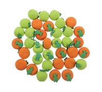 Toddmomy 100pcs Mini Fruit Erasers Set Apple and Orange Shapes Cute Error Correction Pencil Erasers for Classroom Rewards School Supplies for Students Home Homework