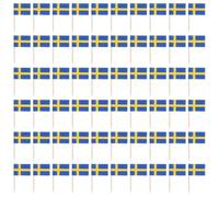 Toddmomy 100Pcs National Flag Pick Mini World Flag Sticks International Flag Toothpicks Cupcake Cocktail Pick Dessert Topper for Home Party Shop