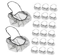 Toddmomy 100pcs Nylon Beard Hair Covers Mesh Beard Nets for Food Service Cooking Healthcare Lightweight Breathable Protection with Ventilated Design