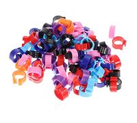 Toddmomy 100pcs Pigeon Leg Bands Poultry Leg Ring Clip for Bird Chicks Ducks Chicken